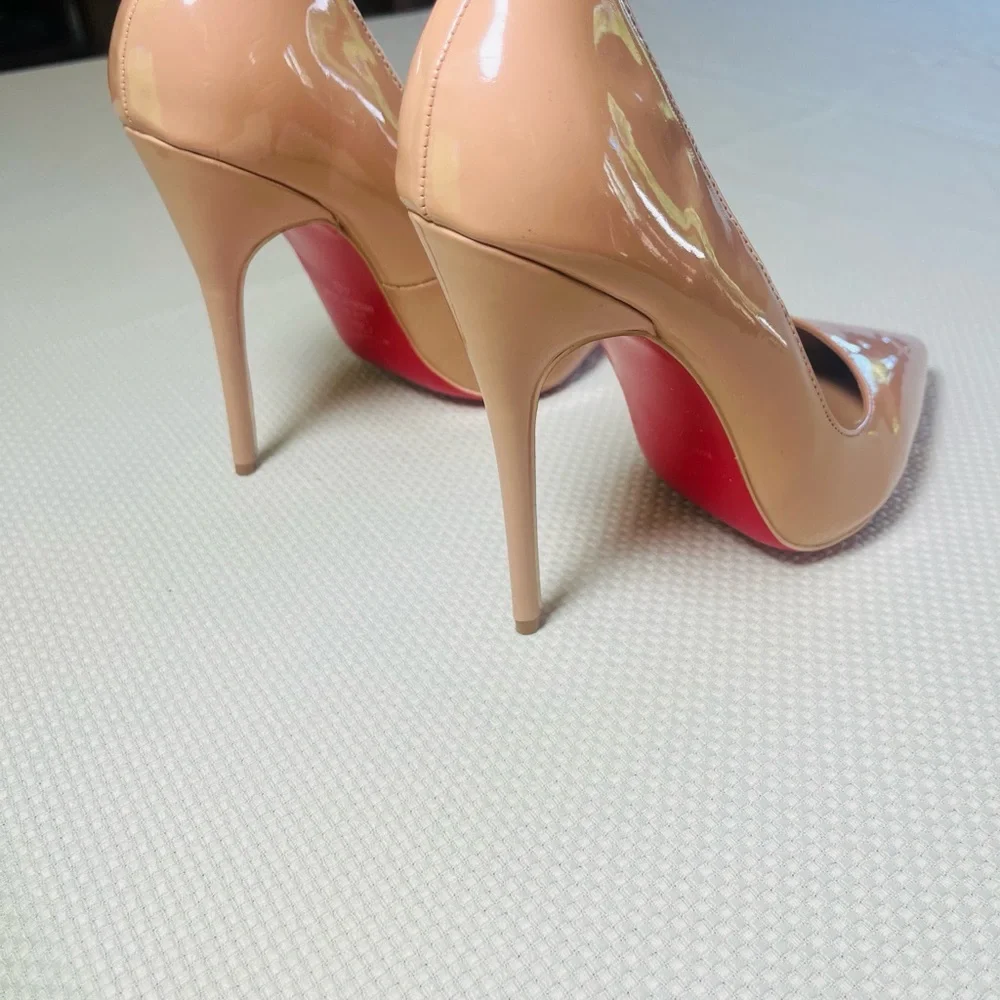 Blush Christian Louboutin So Kate pumps